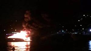 Son dakika… İstanbul Boğazı’nda tekne yangını!
