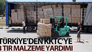 Türkiye'den KKTC'ye 3 tır tıbbi malzeme yardımı