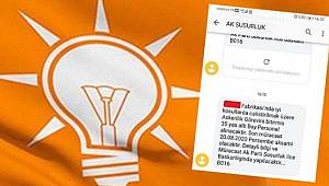 AKP, İŞKUR gibi… Müracaatlar ilçe başkanlığına yapılacaktır!