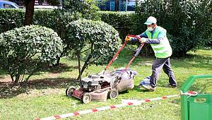 Başkan Aydıner, park ve yol yapım çalışmalarını yerinde inceledi