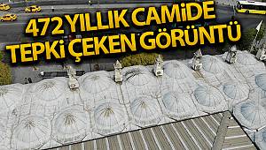 İstanbul’da 472 yıllık tarihi camide tepki çeken klima görüntüsü