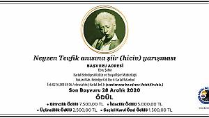 Kartal Belediyesi, Neyzen Tevfik Şiir (Hiciv) Yarışması’nın İlkini Düzenliyor