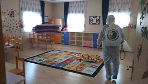 Yeni Eğitim Öğretim Yılı Öncesi Kartal Belediyesi Kreşleri Dezenfekte Edildi