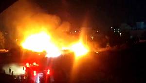 Ataşehir'de elektrik kabloları yangına neden oldu