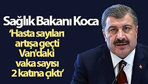 Bakan Koca: 'Ülke genelinde hasta sayıları artışa geçti'