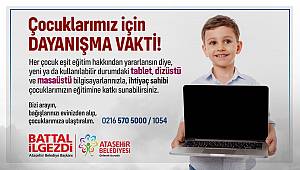 ÇOCUKLAR UZAKTAN EĞİTİME UZAK KALMASIN DİYE