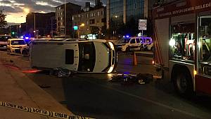 Emniyet kemeri takılı olmayan sürücü, takla atan araçtan savrularak can verdi