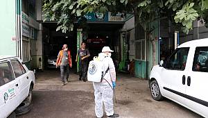 Kartal Belediyesi dezenfekte çalışmalarına devam ediyor