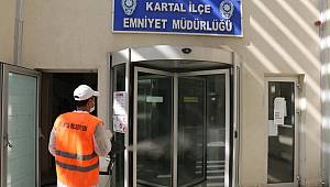 Kartal Belediyesi Dezenfekte Çalışmalarına Polis Merkezleri ile Devam Etti