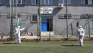 Kartal Belediyesi Spor Tesislerini Dezenfekte Ediyor