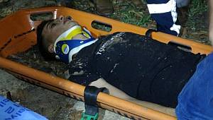 Tuvalete giderken uçuruma yuvarlandı