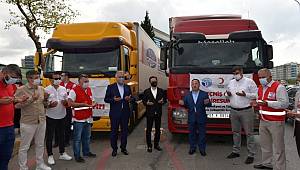 TUZLA’DAN İKİ TIR DOLUSU YARDIM MALZEMESİ GİRESUN İÇİN YOLA ÇIKTI