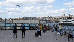Üsküdar'da drone destekli koronavirüs denetimi