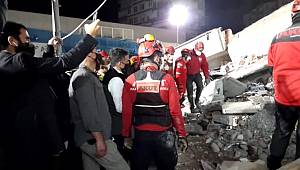 Pakdemirli, Doğanlar Apartmanı enkazında incelemelerde bulundu