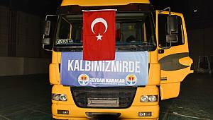 Adana Büyükşehir’in yardım tırı İzmir’de