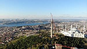 Çamlıca'daki TRT verici kulesinin sökümünde sona yaklaşıldı
