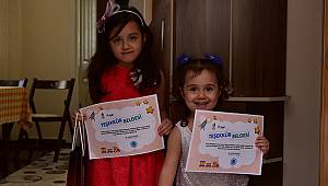 Evlerinden E-Hadi Etkinliklerine Katılan Çocuklara Teşekkür Belgesi