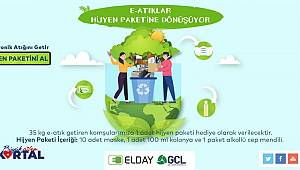 Kartal’da Elektronik Atıklar Hijyen Paketine Dönüşüyor