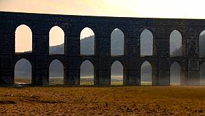 Alibeyköy Barajında korkutan görüntü