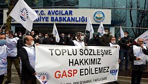  AVCILAR BELEDİYESİ MEMURLARINDAN 'EYLEME DEVAM' KARARI