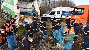 İBB’DEN KAÇAK ÇÖP DÖKÜMÜNE ANINDA MÜDAHALE