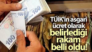 TÜİK'in asgari ücret olarak belirlediği rakam belli oldu!