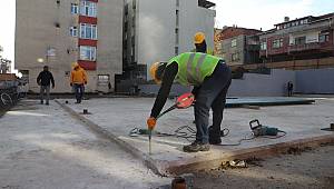 Ümraniye'de Çok Amaçlı Sahaların Yapım Çalışması Sürüyor
