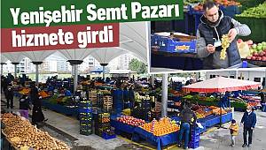 Yenişehir Semt Pazarı hizmete girdi