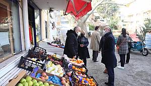 BAŞKAN ERDEM GÜL KINALIADA SAKİNLERİ VE ESNAFINI ZİYARET ETTİ