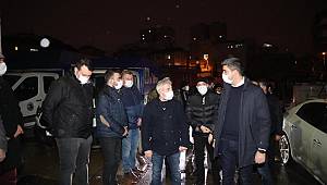 Başkan Yüksel, Karla Mücadele Ekiplerini Gece Boyunca Yalnız Bırakmadı