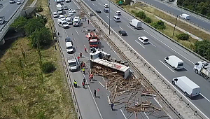 TEM Samandıra'da trafik kazası: Ankara yönü kapandı