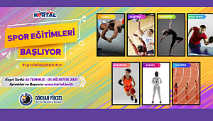KARTAL BELEDİYESİ'NİN ÜCRETSİZ YAZ SPOR EĞİTİMLERİ BAŞLIYOR