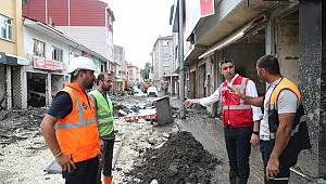 Kartal Belediye Başkanı Gökhan Yüksel, Afet Bölgesi Bozkurt'ta