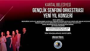 Kartal Belediyesi Gençlik Senfoni Orkestrası yeni yıl konseriyle sahnede