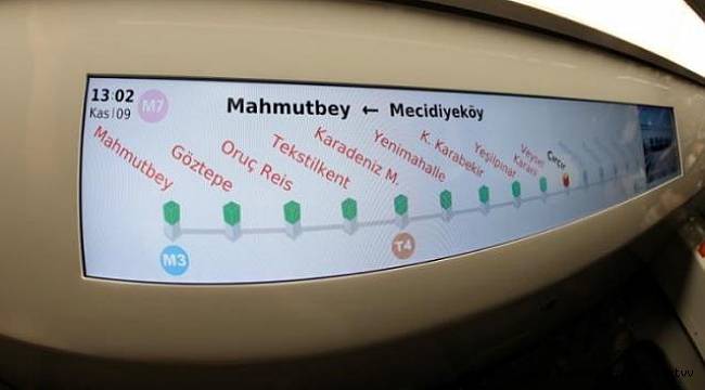 Mecidiyeköy-Mahmutbey metro istasyonu bugün yeniden açıldı!