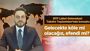 Gelecekte köle mi olacağız, efendi mi?