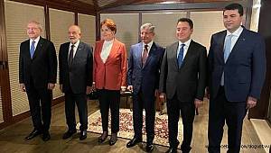 Bir araya gelen 6 muhalefet partisinin liderinden ortak açıklama