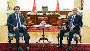 CHP Genel Başkanı Kemal Kılıçdaroğlu, Demokrat Parti Genel Başkanı Gültekin Uysal'ı Kabul Etti