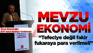 “Tefecilere değil fakir fukaraya para verilmeli”