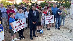 Üsküdarlı Vatandaşlar Küçüksu Mahallesindeki Park ve Yeşil alanın imara açılmasına tepki gösterdi