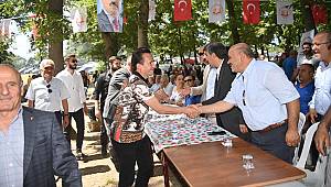 BAŞKAN YAZICI HEMŞEHRİ DERNEKLERİ’NİN PİKNİKLERİNE KATILDI, HALAY ÇEKTİ