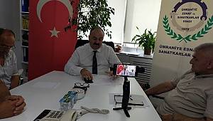 ÜMRANİYE SANAYİ SİTESİ ESNAF TEMSİLCİLERİ SORUNLARINA ÇARE ARAMAK İÇİN ESNAF ODASININ KAPISINI ÇALDILAR