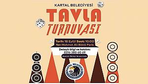 KARTAL’DA TAVLA TURNUVASI HEYECANI BAŞLIYOR