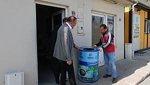 MUHTARLIKLARA ATIK YAĞ TOPLAMA KUTUSU