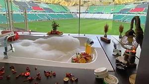 Türkiye'de ilk: Konyaspor locaya jakuzi koydu