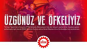 ÜZGÜNÜZ VE ÖFKELİYİZ