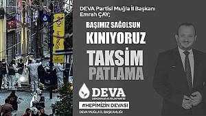 DEVA PARTİSİNDEN TAKSİM PATLAMASINA KINAMA VE BAŞSAĞLIĞI AÇIKLAMASI