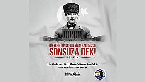 Kartal Belediye Başkanı Gökhan Yüksel'den 10 Kasım Mesajı