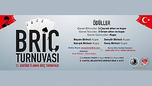 Atatürk'ü Anma Briç Turnuvası 4 Aralık'ta Kartal'da Yapılacak