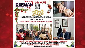 Derman Yaşlı Bakım Merkezi ve Huzurevi sakinlerinin yeni yıl partisinde keyifli saatler yaşandı